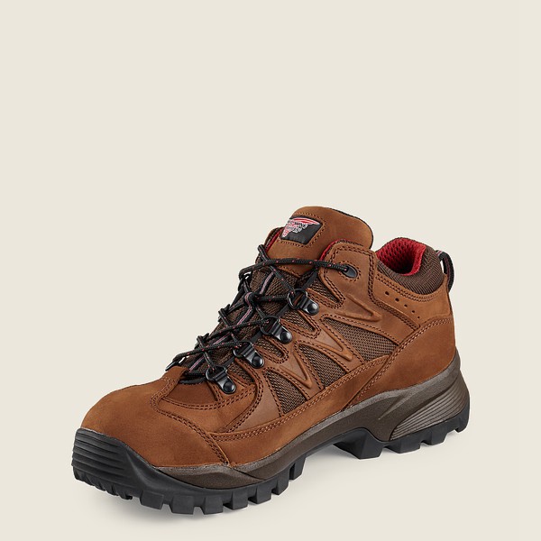 Red Wing Hiking Boots Mens Brown/Black - Truhiker - 3-inch Waterproof Soft Toe - 5438261-AT